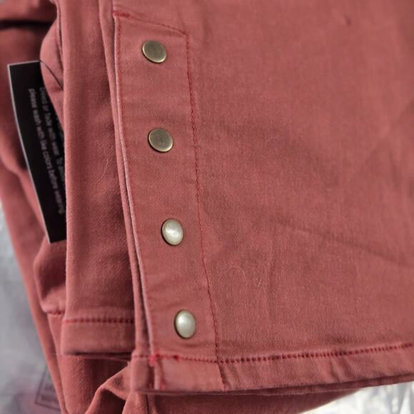 Denim & Co. Adaptive Comfy Knit Slim Ankle Wheelchair Pant Size XL NWT Rich Rust - Picture 4 of 5